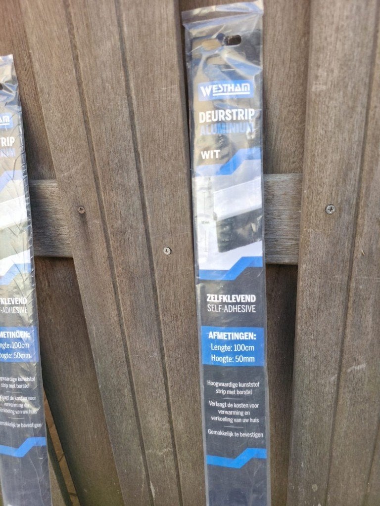 Westhan deurstrip aluminium wit, Overige typen, Minder dan 200 cm, Nieuw, Metaal