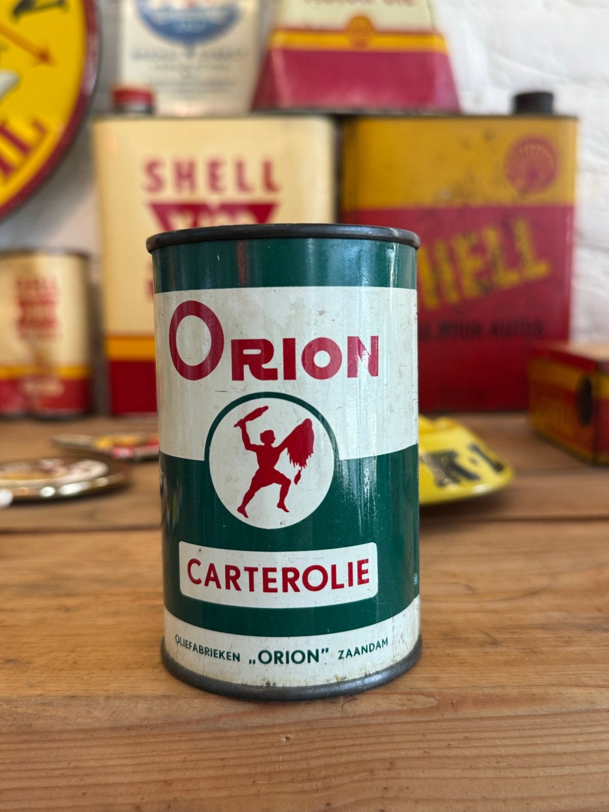Vintage Orion Carterolie blik - Olieblik Zaandam, Gebruikt, ., ., .