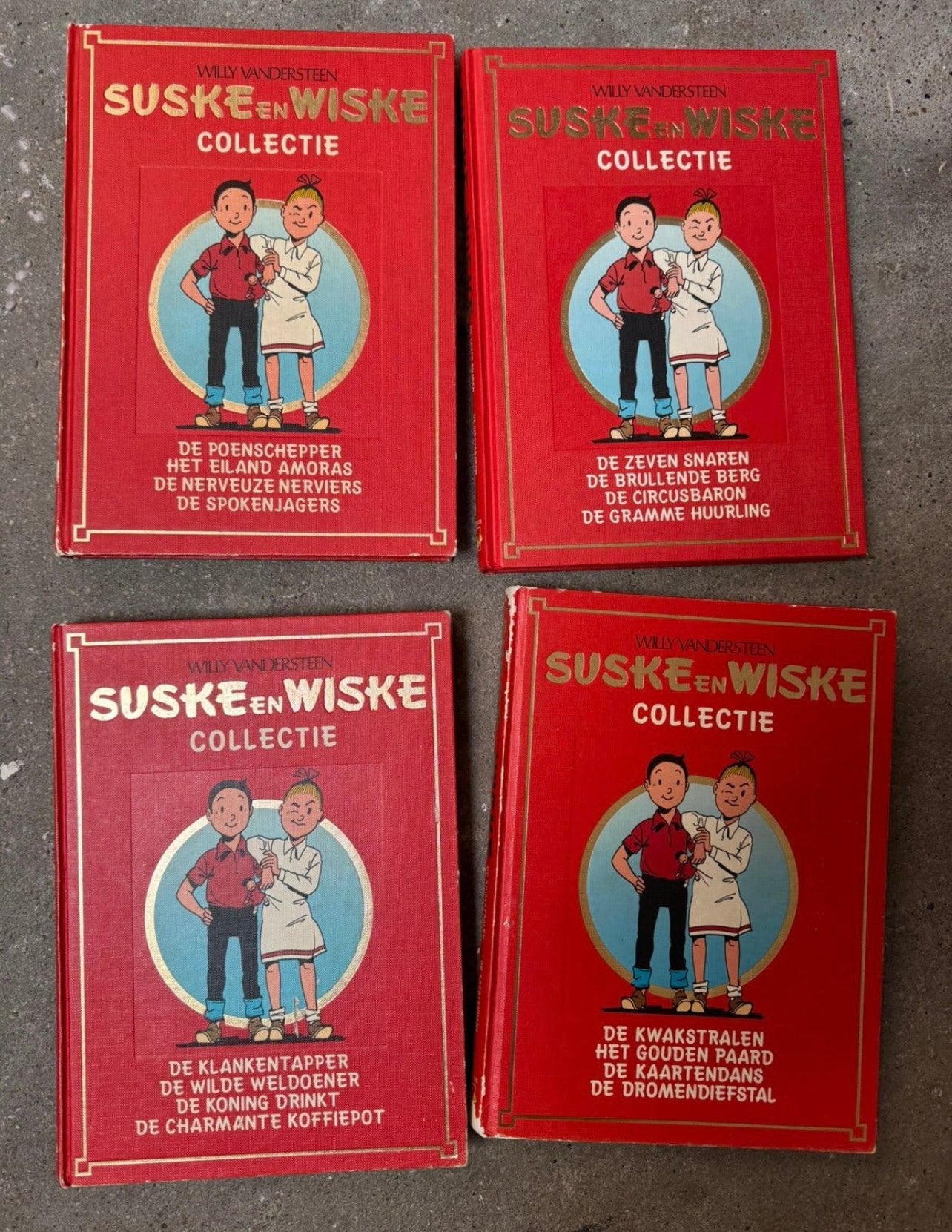 DIVERSE STRIPBOEKEN: SUSKEWISKE, TOM TIGER, Meerdere stripboeken, Ophalen of Verzenden, Gelezen