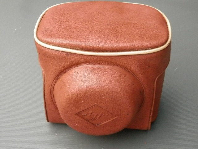Agfa Clack oud fototoestel met lederen hoes., Verzamelen, Ophalen of Verzenden, 1940 tot 1960, Fototoestel