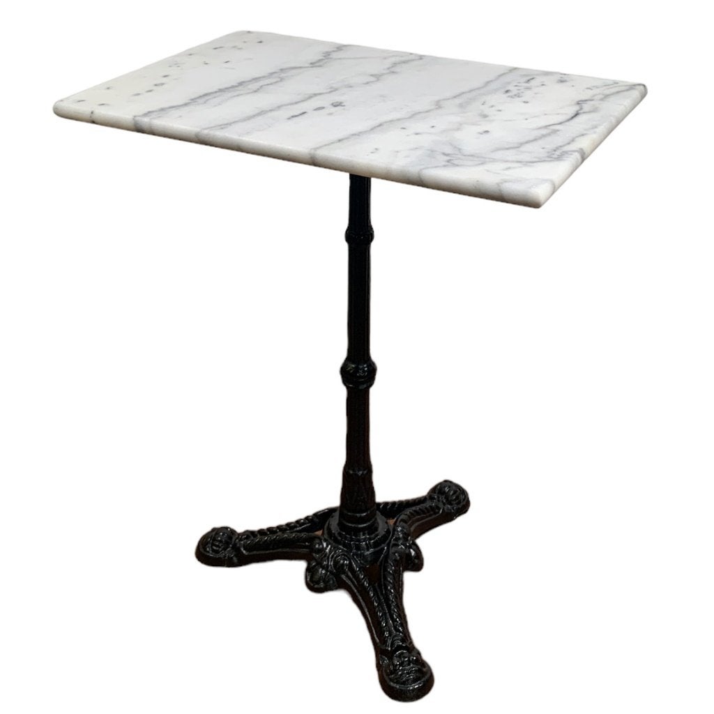 Bistrotafel balkontafel marmer 60 x 40 gietijzer onderstel, Info@edvonline.nl, Nieuw, Ophalen of Verzenden, Inductorstraat 9b Veenendaal
