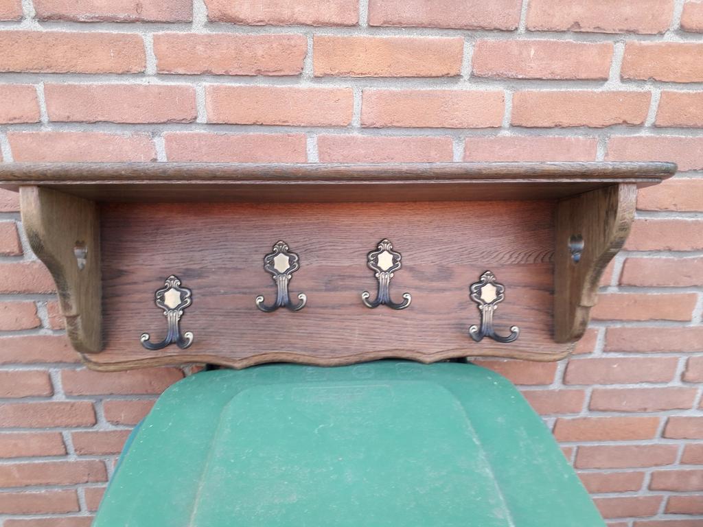 Antieke boerderij eiken kapstok, Antiek en Kunst, Curiosa en Brocante, Ophalen