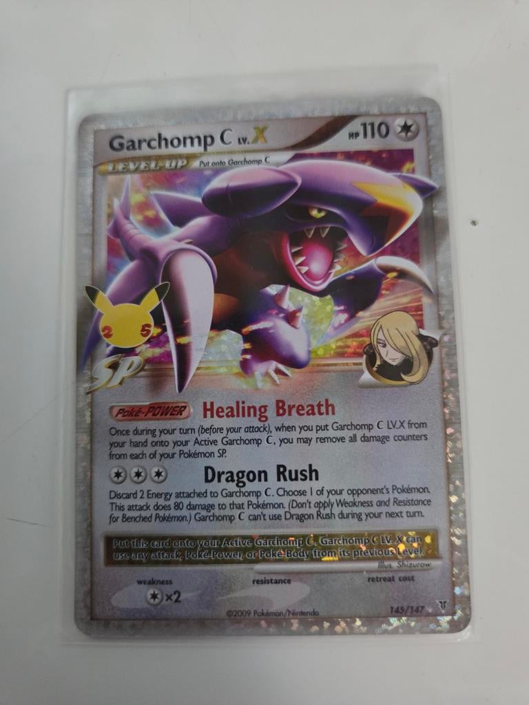 Garchomp C LV.X Pokémon kaart - 145/147, Ophalen of Verzenden, Zo goed als nieuw, Losse kaart