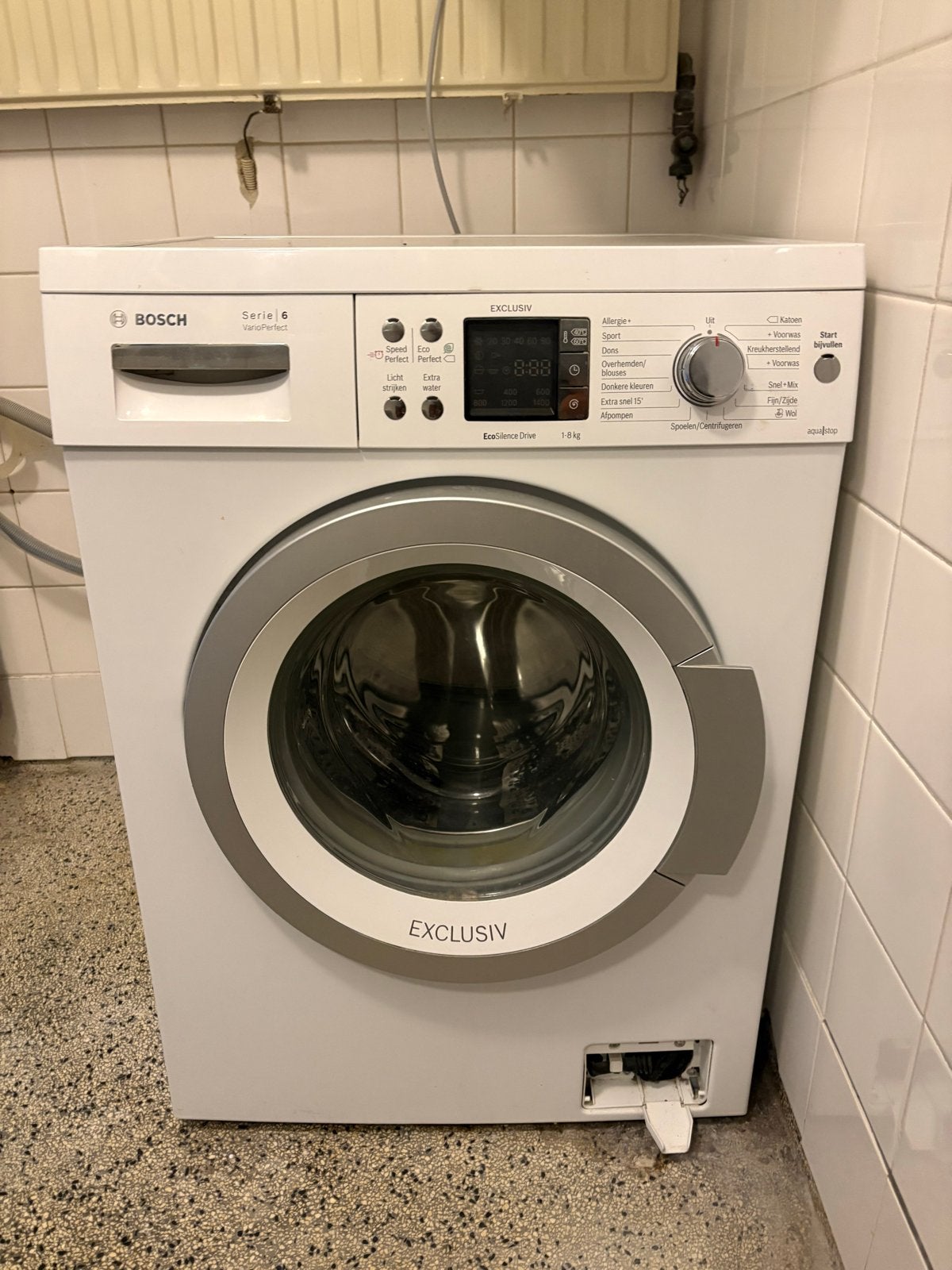 Bosch Serie 6 Exclusiv Wasmachine WCM62, Witgoed en Apparatuur, Wasmachines, Gebruikt, Voorlader, 8 tot 10 kg, 85 tot 90 cm, 1200 tot 1600 toeren