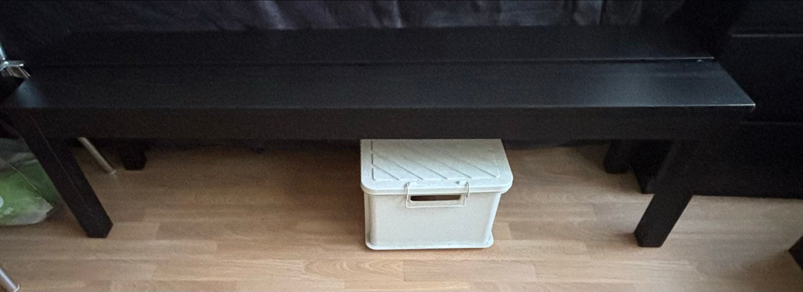 Ikea Bjursta bank - Zwart, met gebruikerssporen, Ophalen, Gebruikt, Zwart, Eén