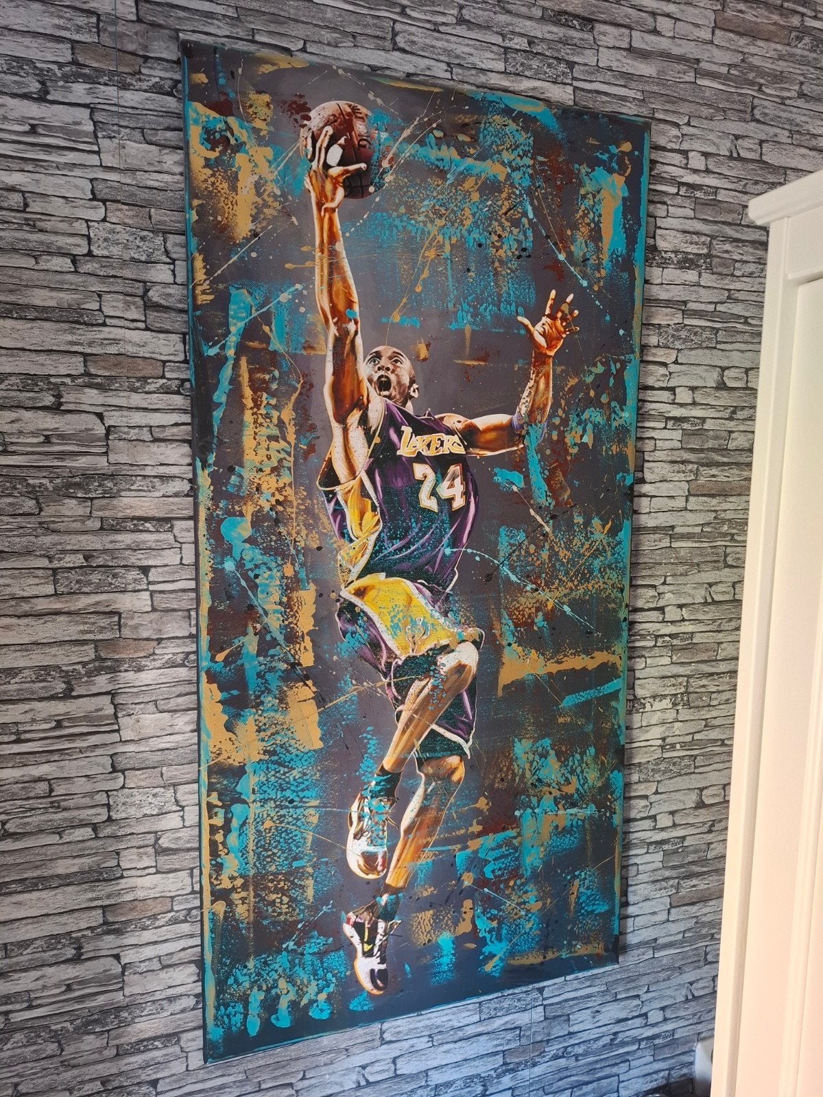 Kobe Bryant Canvas - 120 x 60 cm, Ophalen