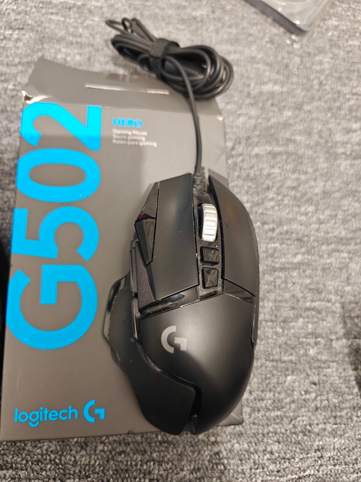 Logitech G502 HERO Gaming Muis - Bedraad, Computers en Software, Muizen, Rechtshandig, Muis, Gebruikt, Ophalen of Verzenden