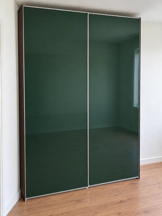 Kledingkast ikea pax 150x236cm.Glas deuren. Leveren/Monteren, Gebruikt, 200 cm of meer, Ikea, 150 tot 200 cm