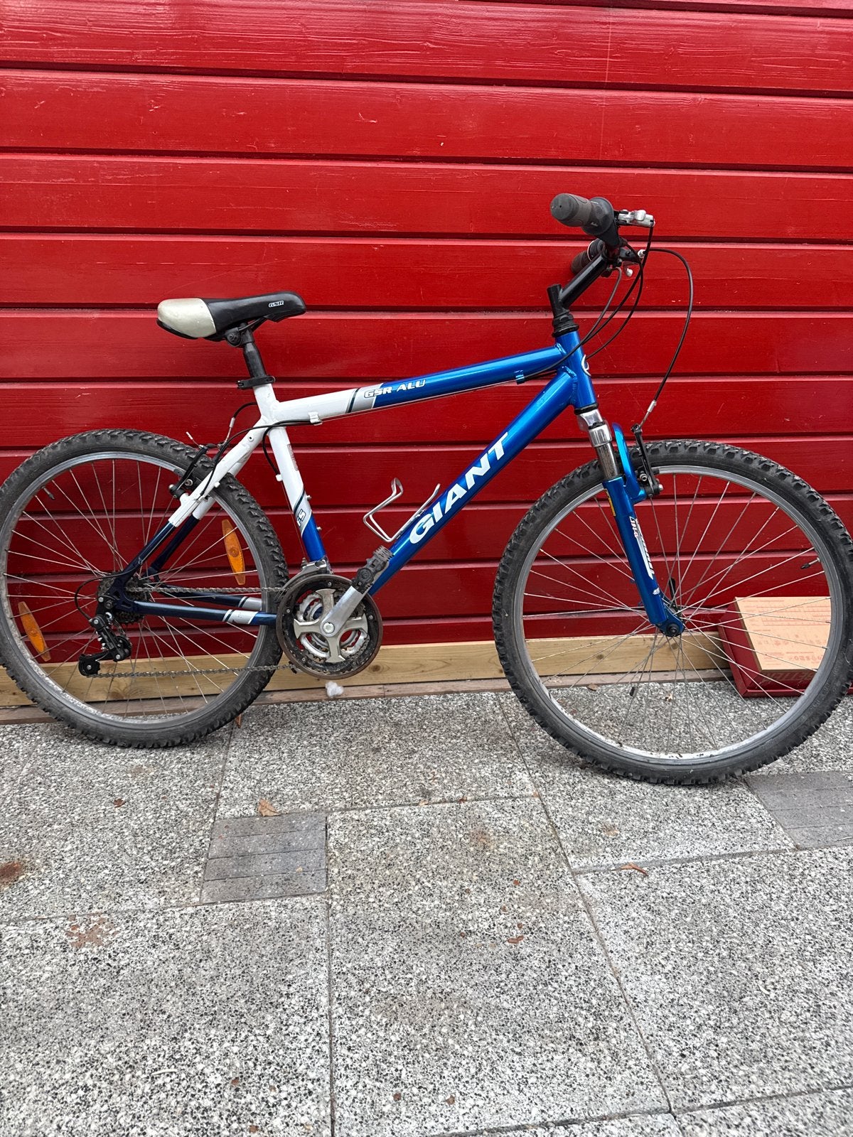 Giant mountainbike - Blauw/Wit - Gebruikt, Ophalen, Gebruikt, Giant, Geen vering