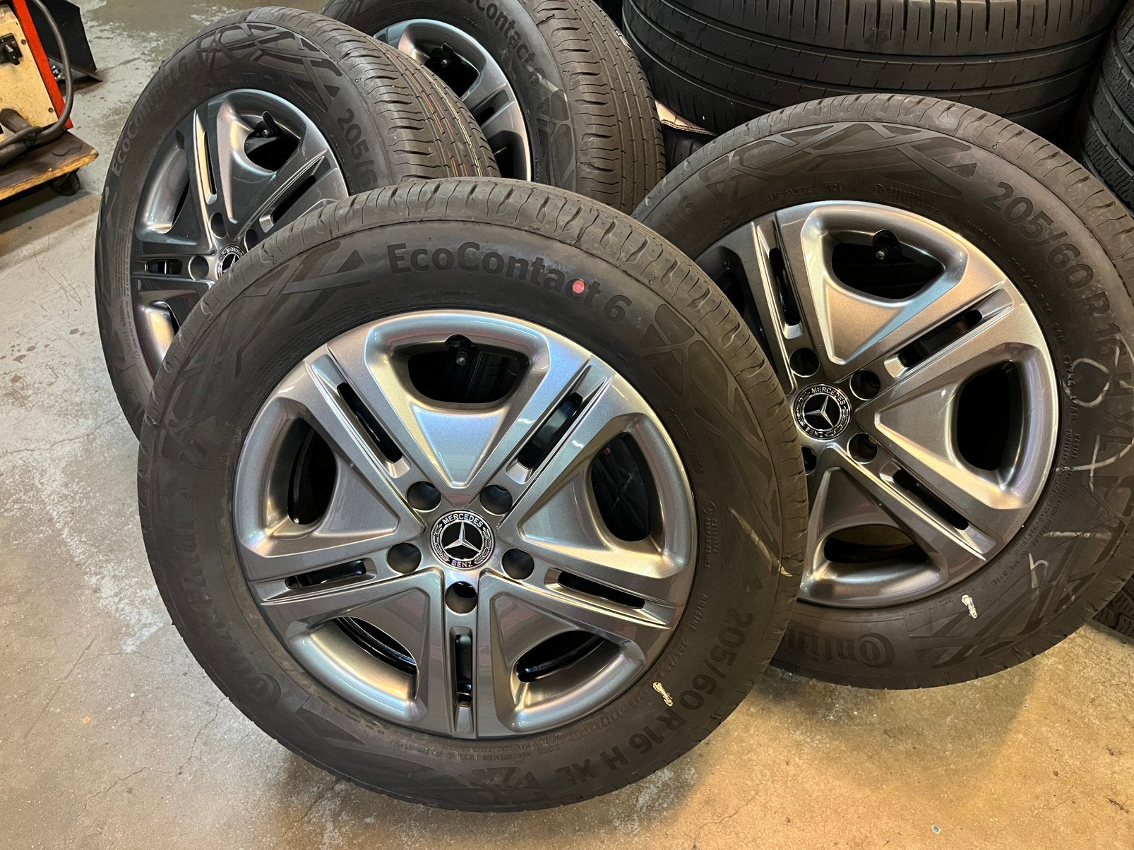 MERCEDES CITAN VELGEN 16 INCH 5x114.3 + CONTI BANDEN + TPMS, Auto-onderdelen, Ophalen, 16 inch, Banden en Velgen, Nieuw
