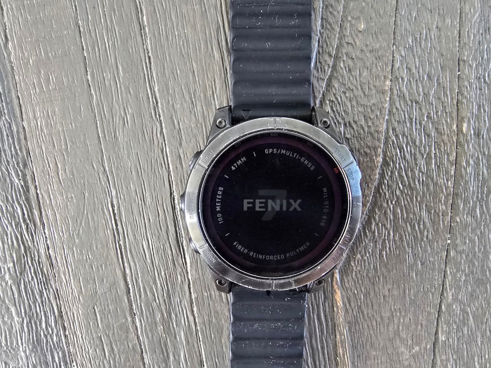 Garmin Fenix 7 Solar 47mm met extra bandjes en accessoires, Gebruikt, Zwart, Ophalen of Verzenden, Garmin fenix 7 solar