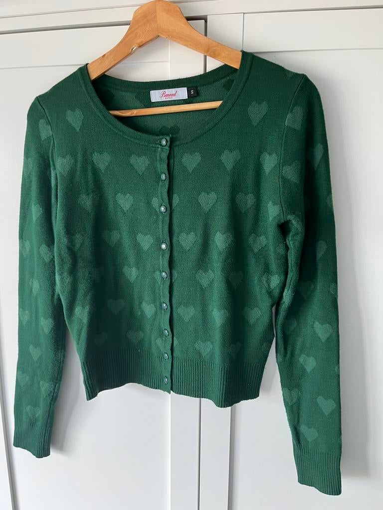 Banned vestje retro Maat S, Ophalen of Verzenden, Zo goed als nieuw, Maat 36 (S), Groen