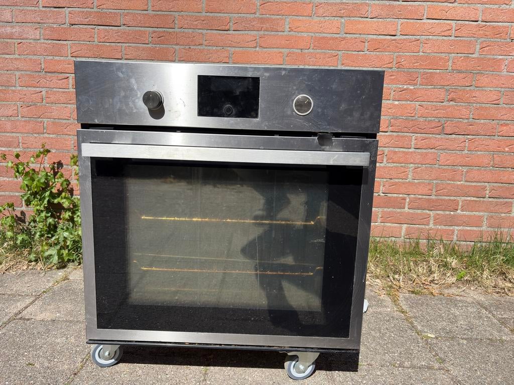 Raffinerad inbouw oven, pyrolyse, grill, telescopische rails, Gebruikt, Hete lucht, Oven met grill, Inbouw