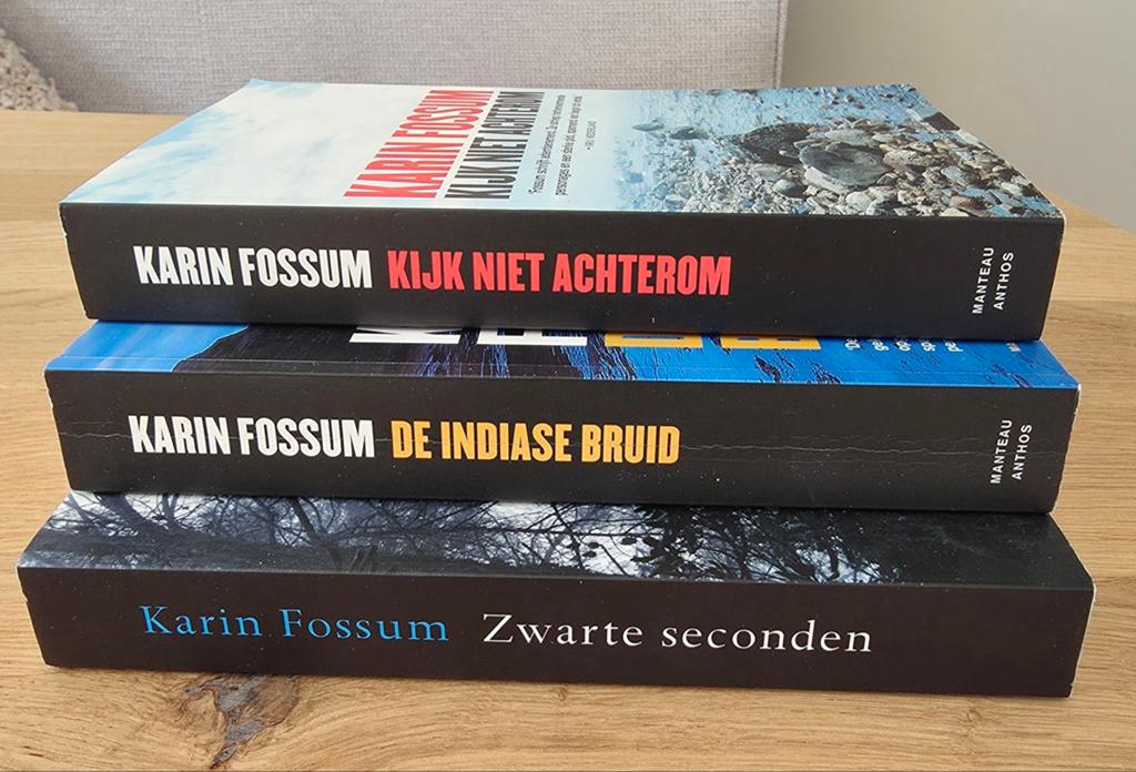 3 boeken Karin Fossum, Ophalen of Verzenden, Zo goed als nieuw