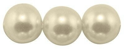 100 x Glasparel 6mm licht ivoor, Overige kleuren, -, Verzenden, -