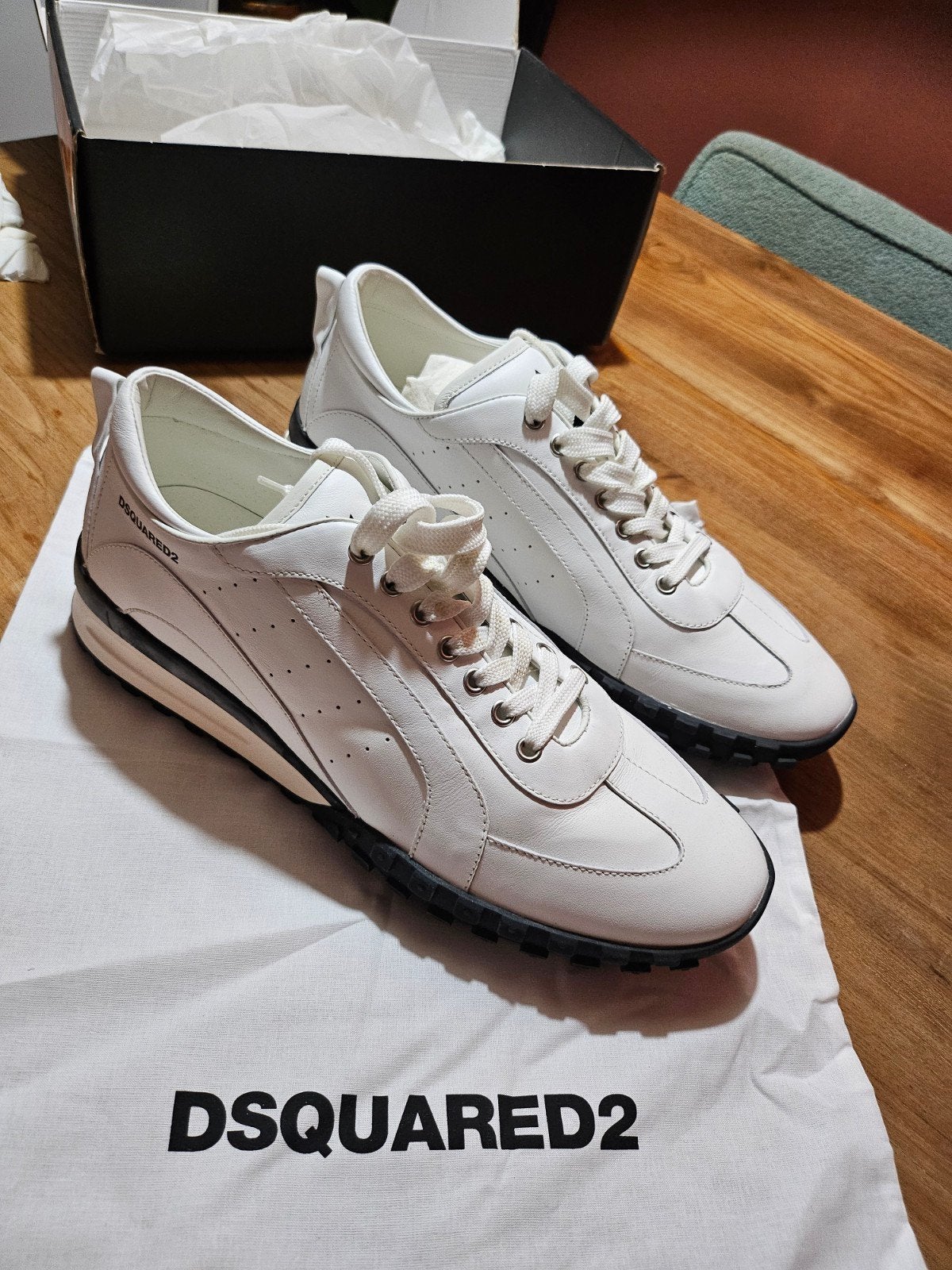 Dsquared2 Legend sneakers wit - Maat 45, Dsquared2, Wit, Nieuw, Ophalen of Verzenden