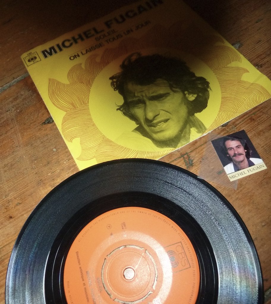 single MICHEL FUGAN soleil On Laisse Tous Un Jour 1971, Ophalen of Verzenden, Gebruikt, Pop