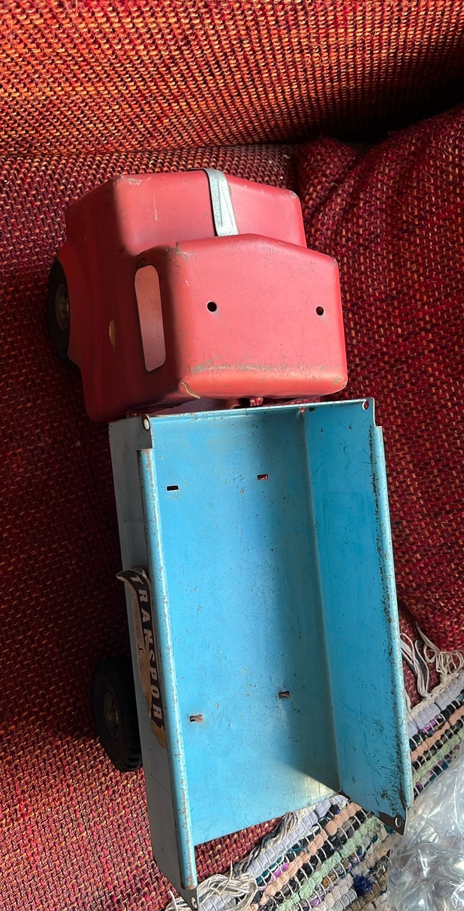 Grote Blikken Kiepauto/Transportauto - Triang - Jaren 50/60, Ophalen of Verzenden