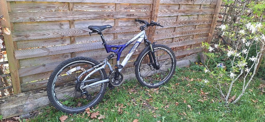 Stoere Cross MTB – Full Suspension – Maat L (1.75m-1.85m), Fully, Ophalen, Gebruikt, Overige merken