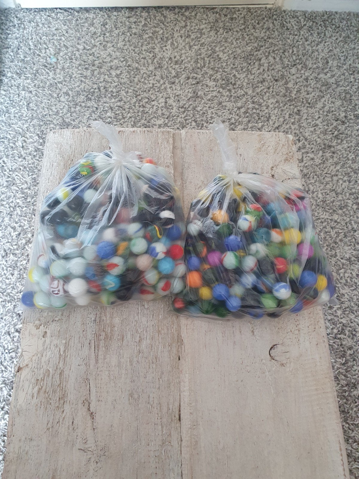 Grote zakken met diverse knikkers, Ophalen of Verzenden, Gebruikt, Jongen of Meisje