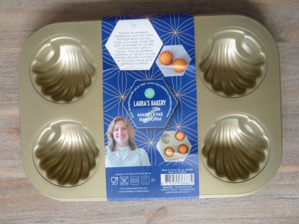 NIEUW madeleine bakvorm LAURA'S BAKERY, Ophalen, Nieuw, Taarten, Bakvorm
