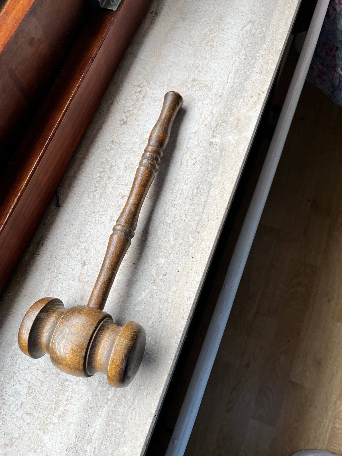 Houten veilinghamer - Vintage, Ophalen of Verzenden