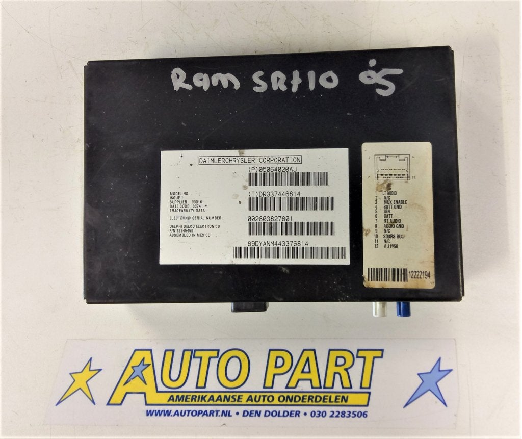 Dodge Ram audio ontvanger 2005, Gebruikt, PO Box 21-8004 | Auburn Hills, MI 48321-8004, Ophalen of Verzenden, Amerikaanse onderdelen