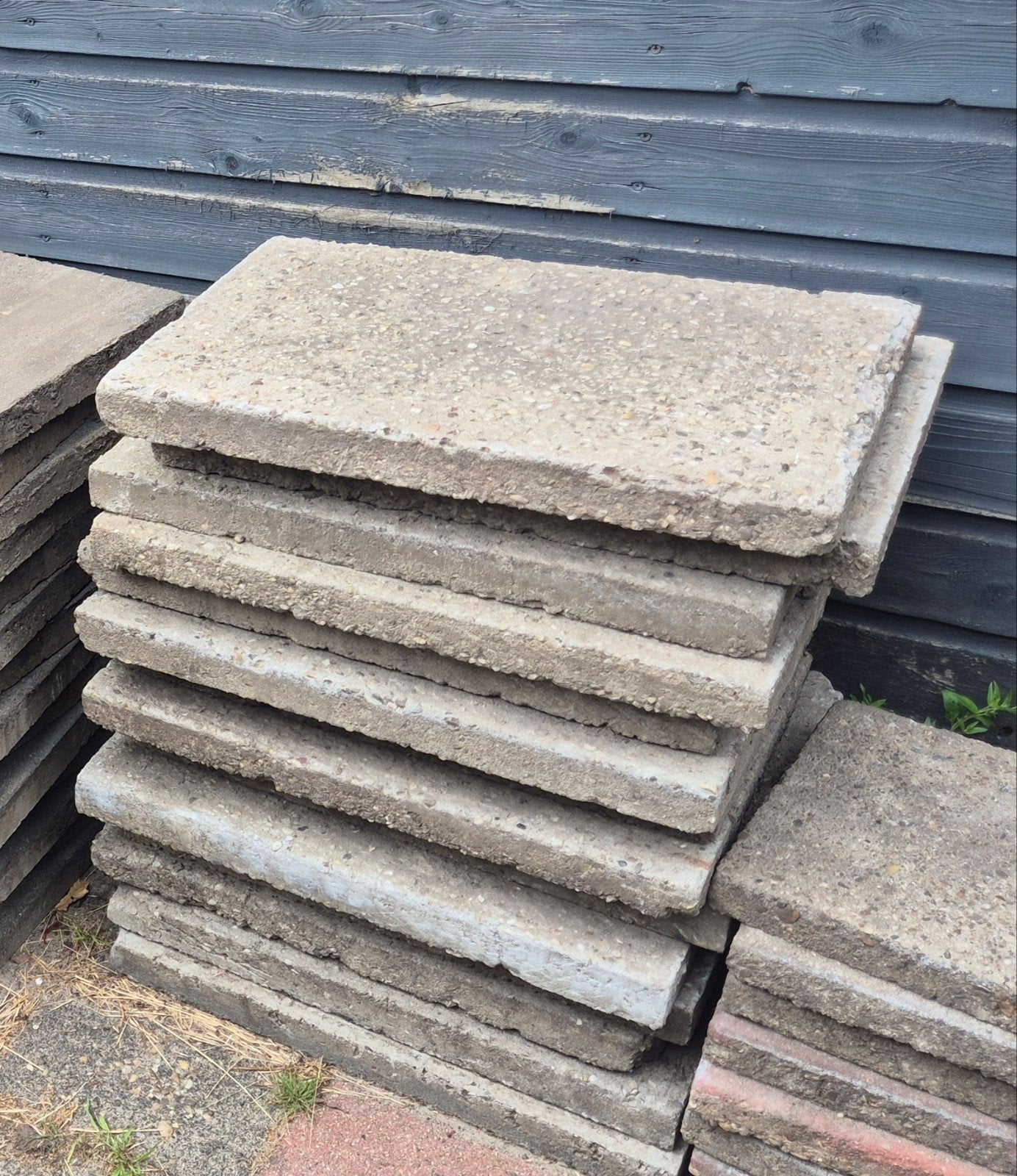 28 Grindtegels 60x40x5 cm - 6,7m2 gratis af te halen., Tuin en Terras, Ophalen, Gebruikt, Beton, Terrastegels