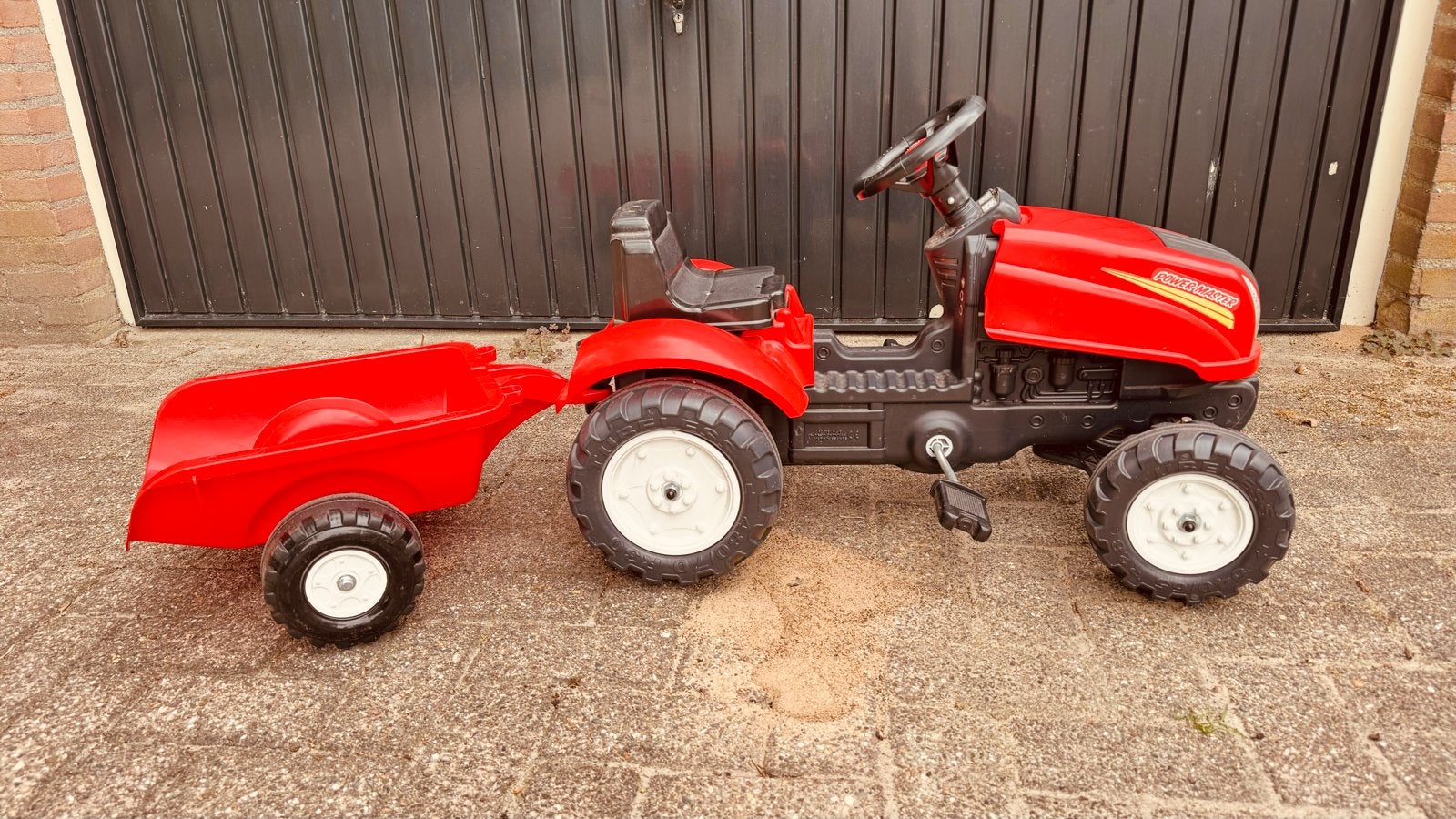 traptractor met aanhanger, Ophalen, Gebruikt, Trapvoertuig
