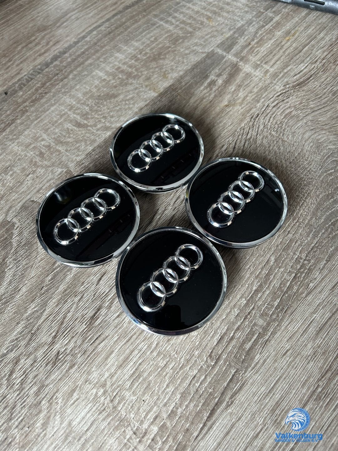 ORIGINELE Audi naafkap naafdop set hoogglans zwart, Gebruikt, -, Verzenden, -