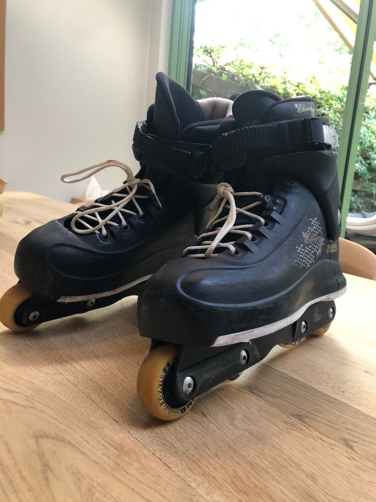 Roces stuntskates mt 43 - Aggressive inline skates, Gebruikt, Roces, Kinderen, Ophalen of Verzenden