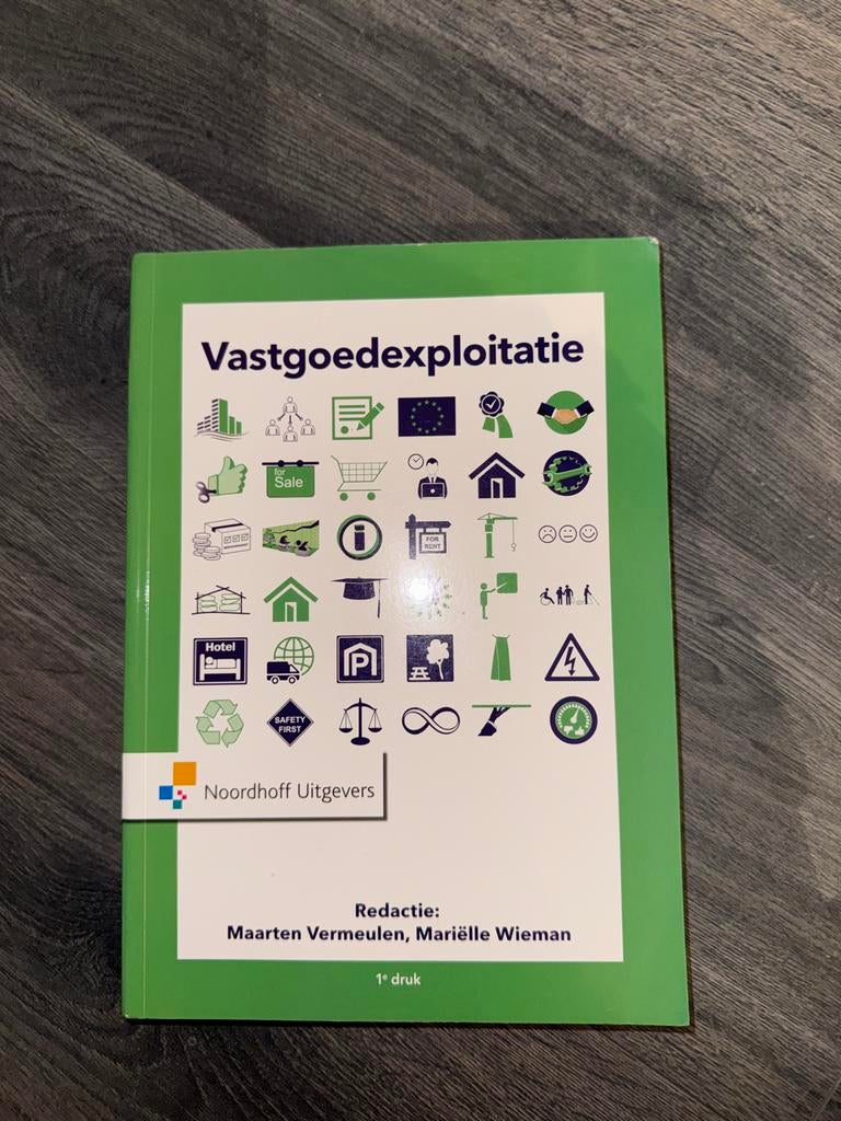 Vastgoedexploitatie - Noordhoff Uitgevers, Boeken, Ophalen of Verzenden, Gamma, Zo goed als nieuw, HBO