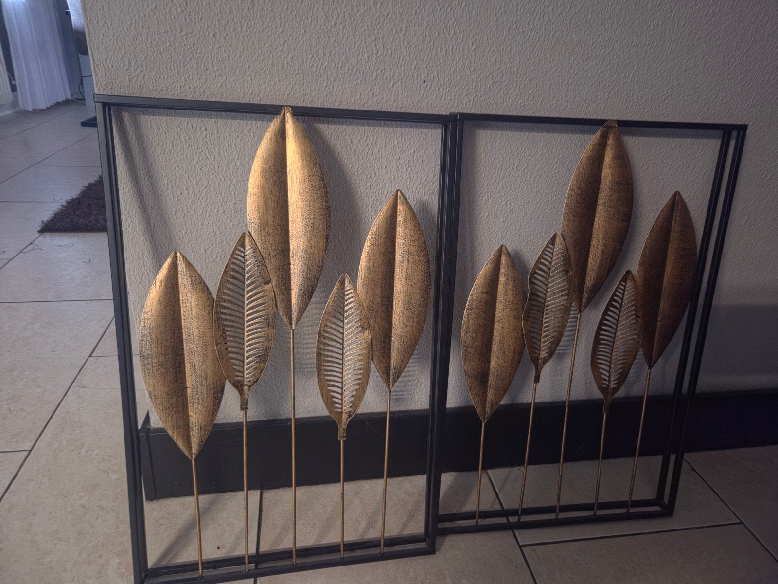 2 mooie wand decoratie, Tuin en Terras, Tuinhekken en Hekwerk, Ophalen, Zo goed als nieuw, IJzer, Sierhekwerk
