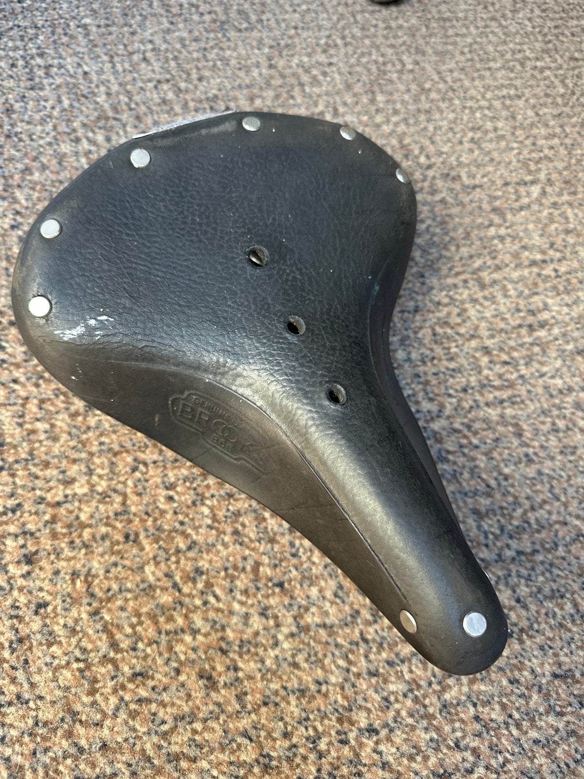Brooks B66 Zadel - Klassiek Lederen Fietszadel, Gebruikt, Leer, Ophalen of Verzenden, Zadel