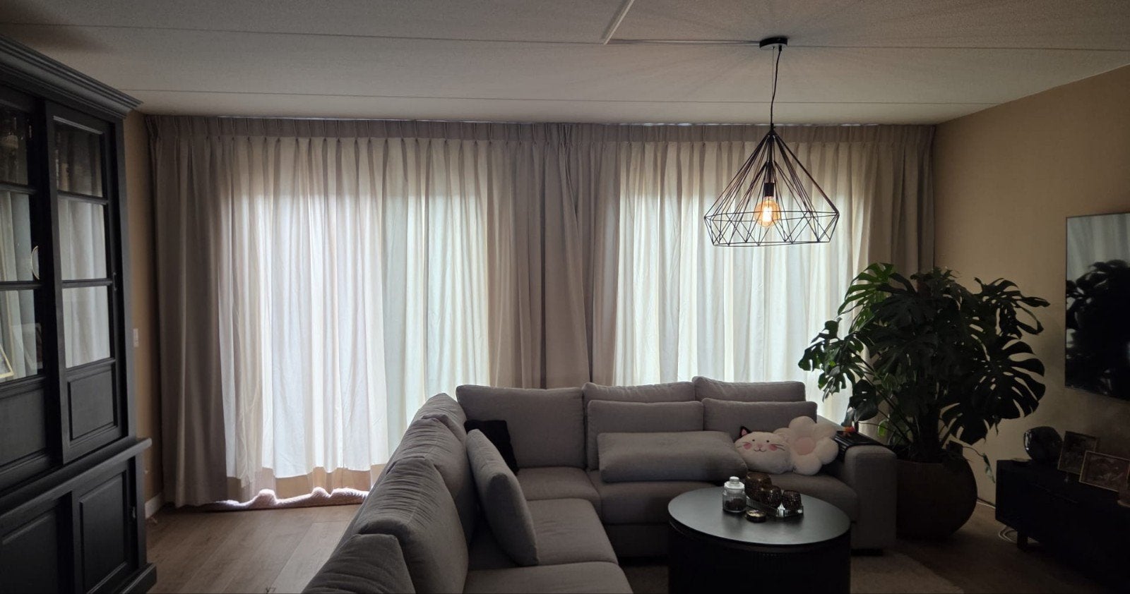 Gordijnen kwantum NIEUW 560x259, Kwantum, Beige, Nieuw, Ophalen of Verzenden