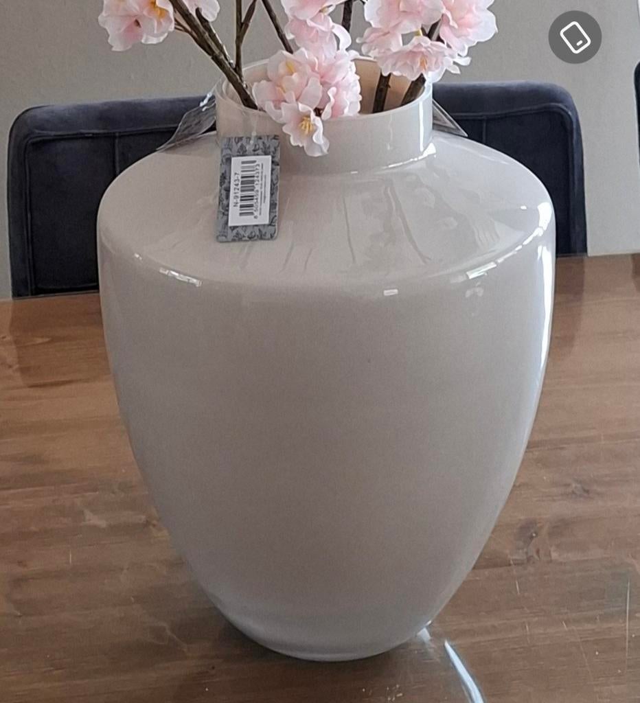 Vaas Tegula mat en glanzend Nieuw, Ophalen, Overige kleuren, Nieuw, Glas
