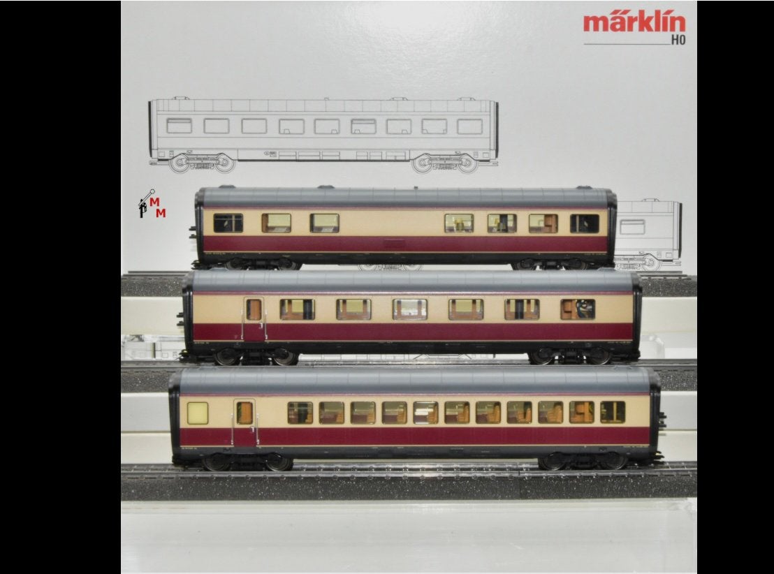 Gezocht: Märklin 43115 TEE VT 11.5 tussenrijtuigen (H0), Ophalen, Wisselstroom, Wagon, Zo goed als nieuw