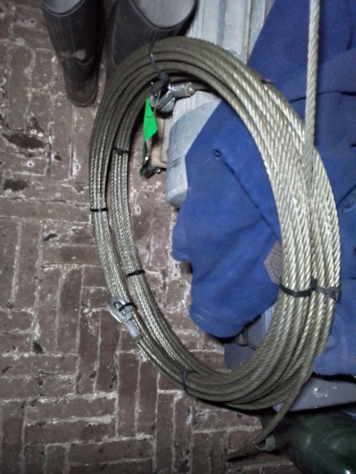 Staal kabel, Ophalen