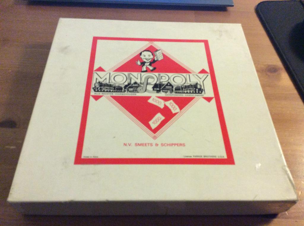 Vintage Monopoly Smeets & Schippers 1968, Vijf spelers of meer, Ophalen of Verzenden, Gebruikt, Smeets & Schippers