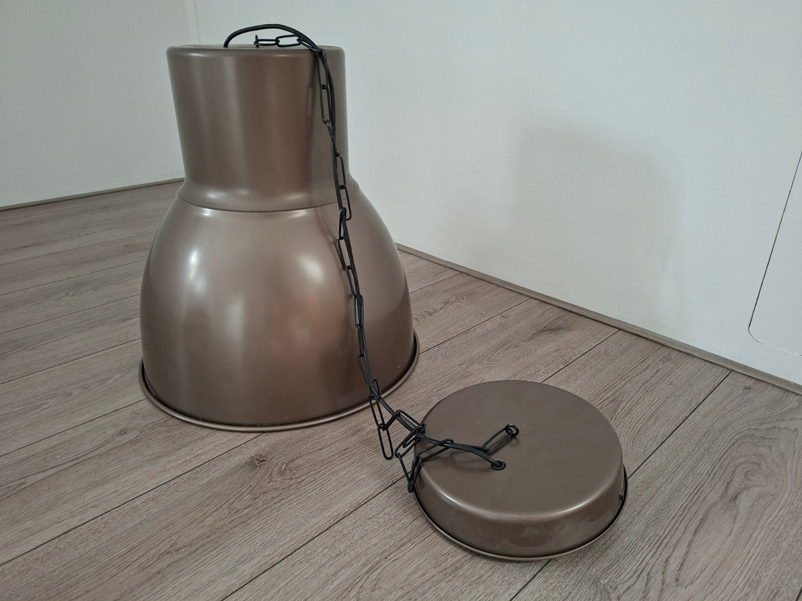 IKEA BRASA Hanglamp - Bruin/Brons - Industriële Stijl, Ophalen, Gebruikt, E27 (groot), Metaal