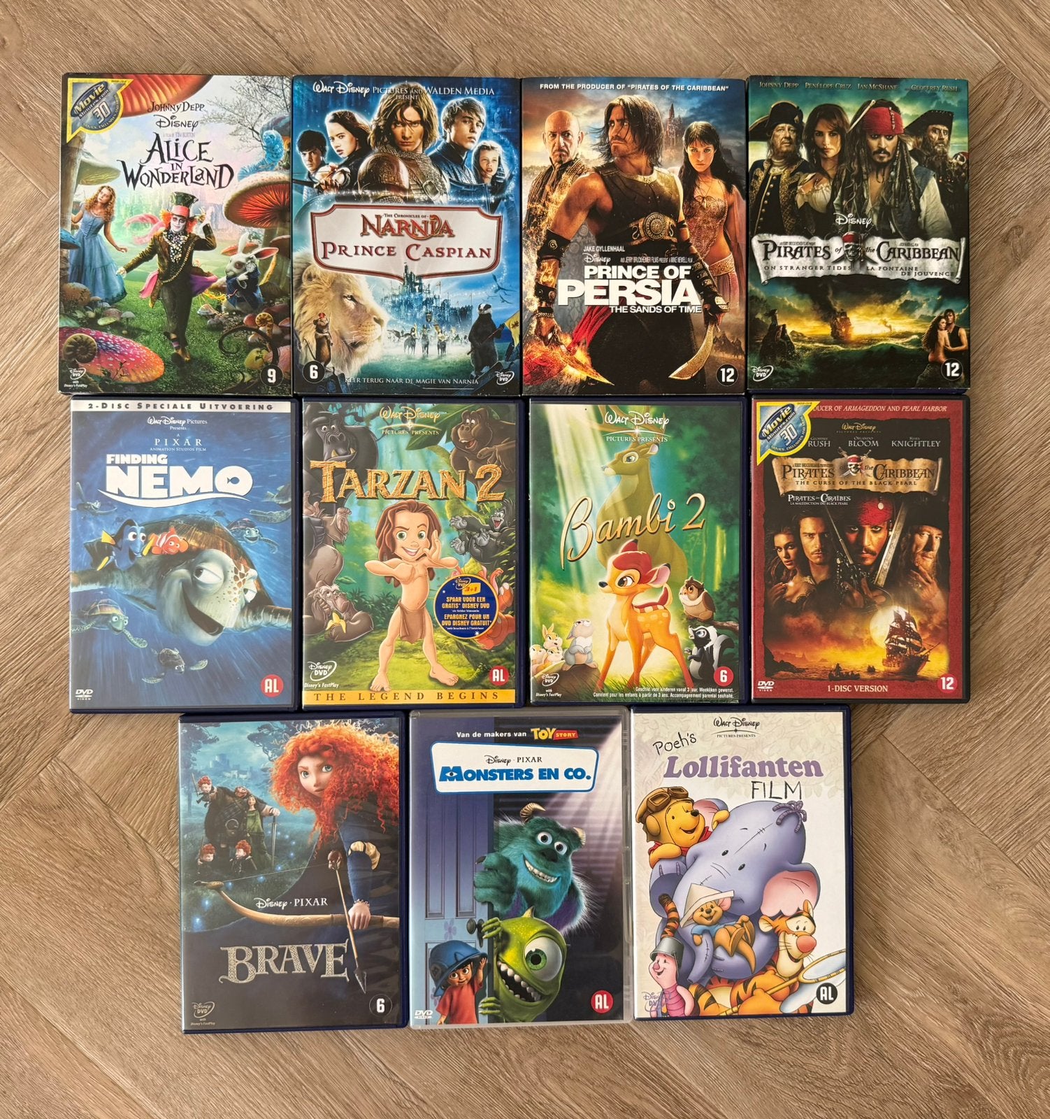 Diverse Disney DVD’s, Ophalen of Verzenden, Zo goed als nieuw, Verhaal of Sprookje