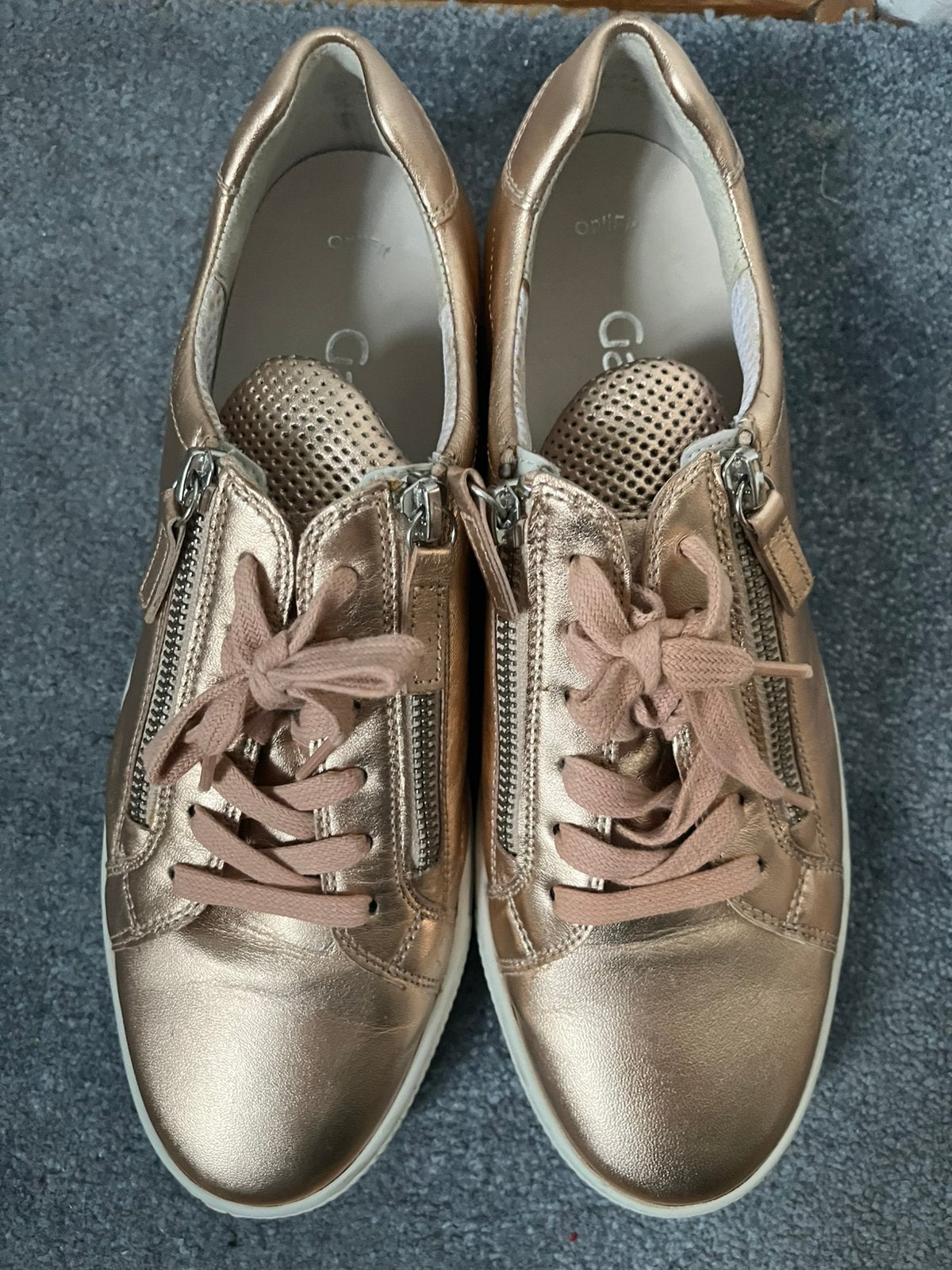 Gabor, rose gouden sneakers, maat 6,5, Overige kleuren, Ophalen of Verzenden, Sneakers of Gympen, Zo goed als nieuw