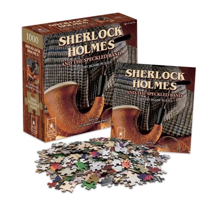 NIEUW moordmysterie puzzel 1000 Sherlock Holmes verhaal, Ophalen of Verzenden, 500 t/m 1500 stukjes, Nieuw, Legpuzzel