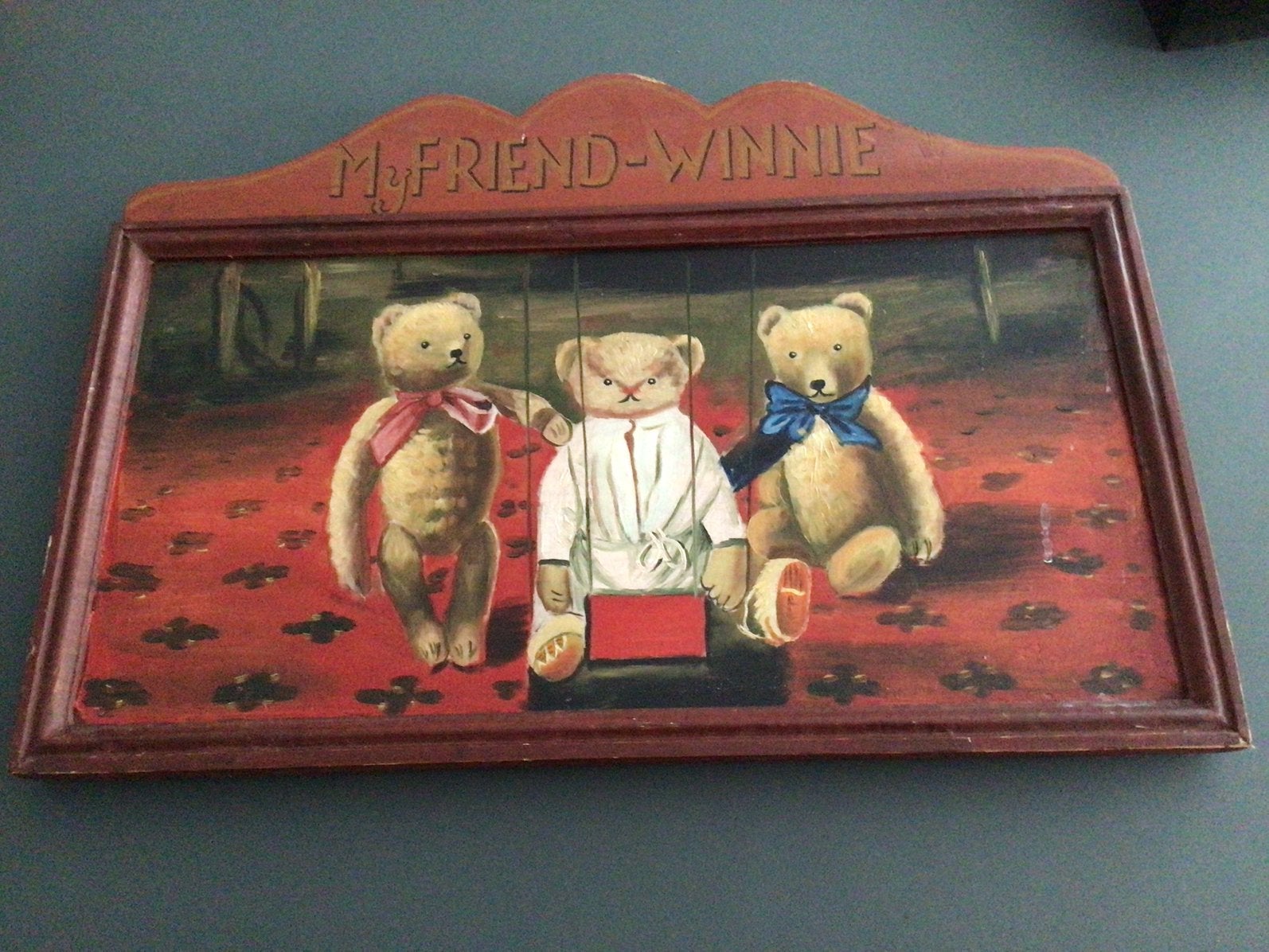 Vintage houten wanddecoratie van Janson Toys & Co, Antiek en Kunst, Ophalen of Verzenden