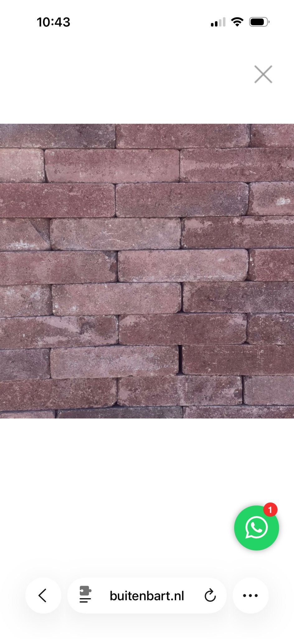 Trommelsteen waaltjes 20x5x7 cm - Nieuw op pallet, Tuin en Terras, Tegels en Klinkers, Ophalen, Klinkers, Nieuw, 10 m² of meer
