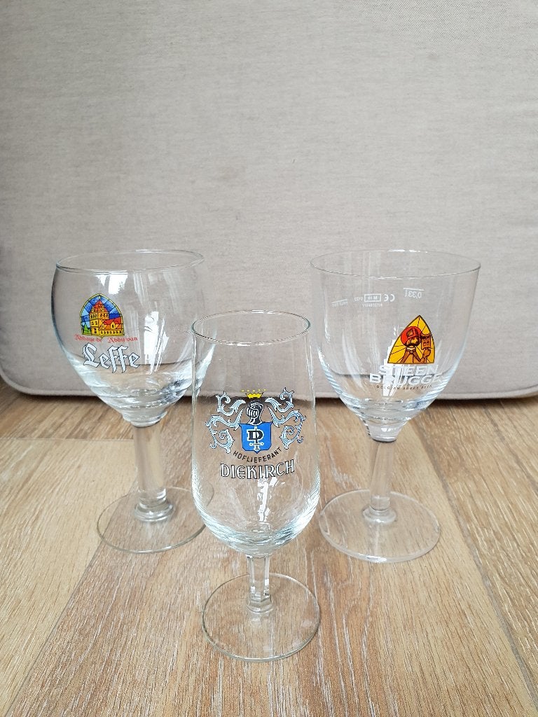 bierglazen, Verzamelen, Biermerken, Ophalen of Verzenden, Zo goed als nieuw, Glas of Glazen, Leffe