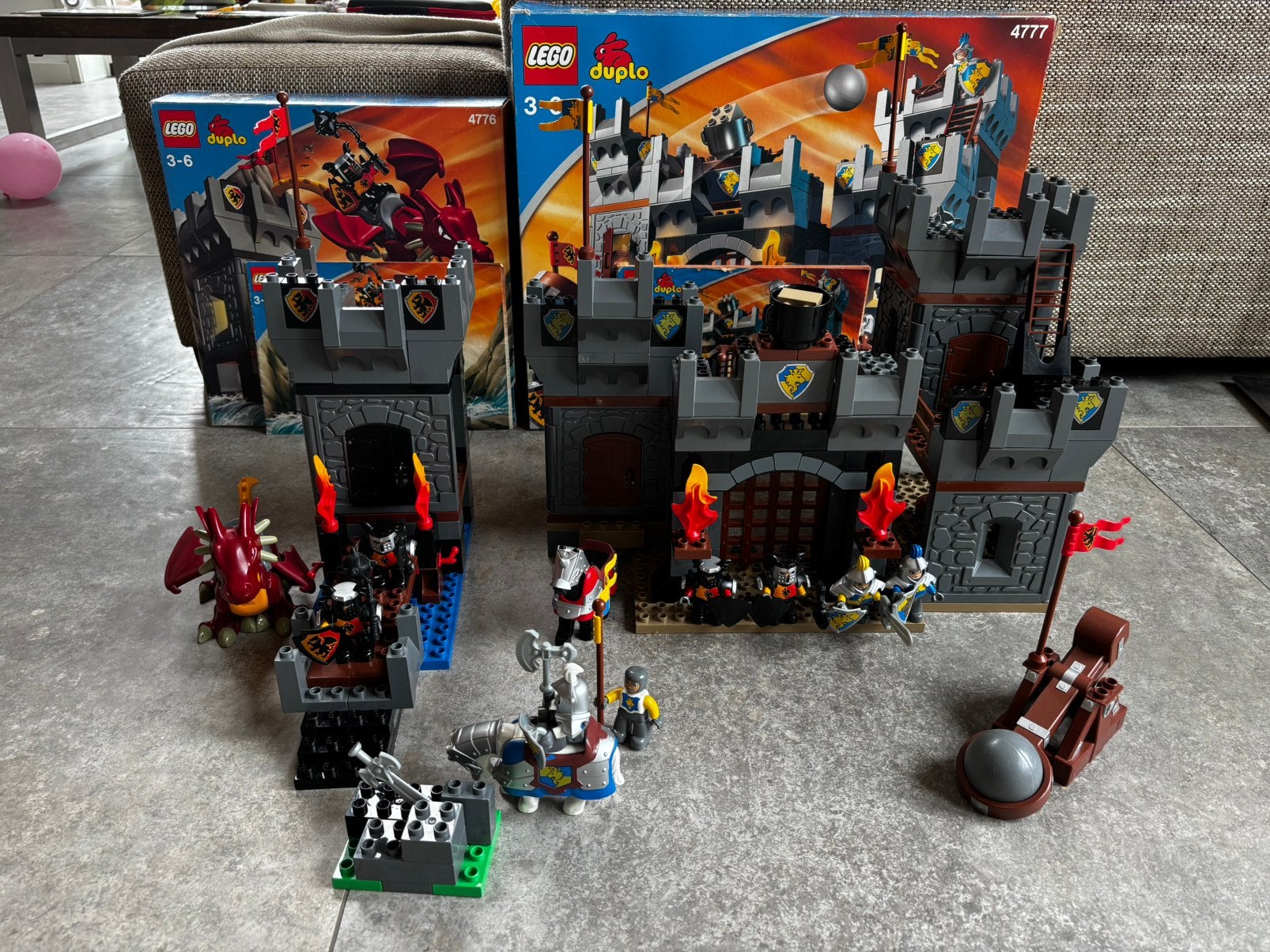 Supergaaf Lego Duplo kasteel set 4777, 4776 en 4775, Ophalen of Verzenden, Gebruikt