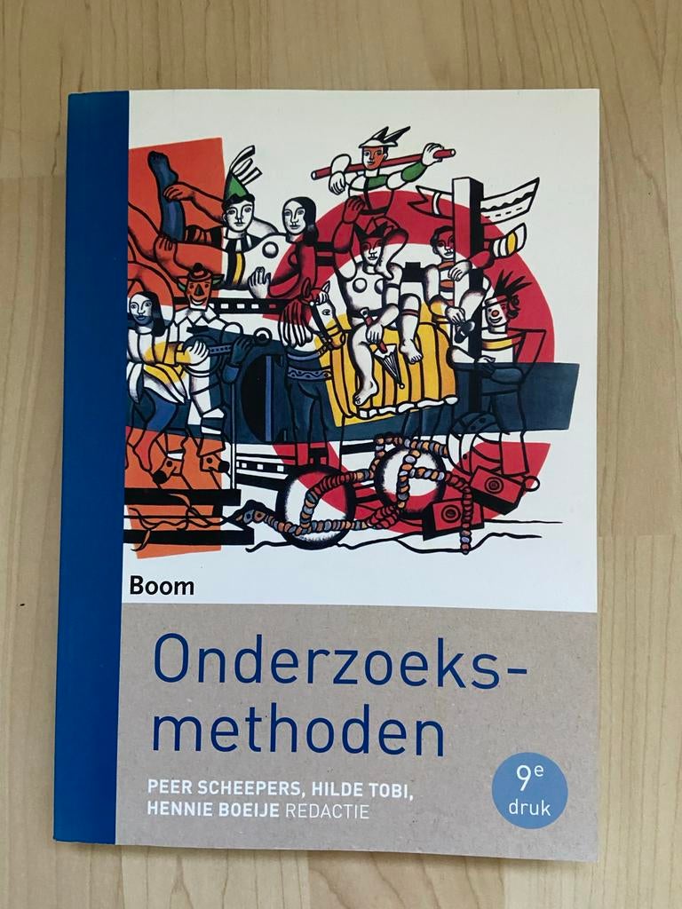 Onderzoeksmethoden - 9e druk - Peer Scheepers e.a., Boeken, Ophalen of Verzenden, Gamma, Zo goed als nieuw, HBO