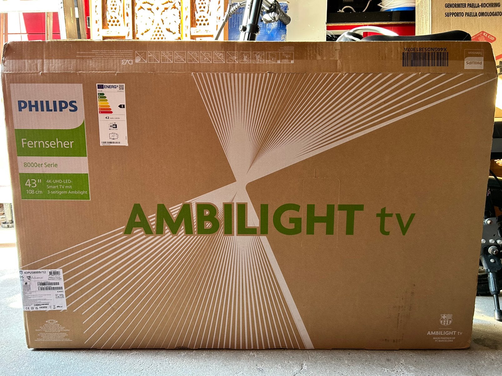 Philips Ambilight 43inch HD led televisie, Ophalen, Nieuw