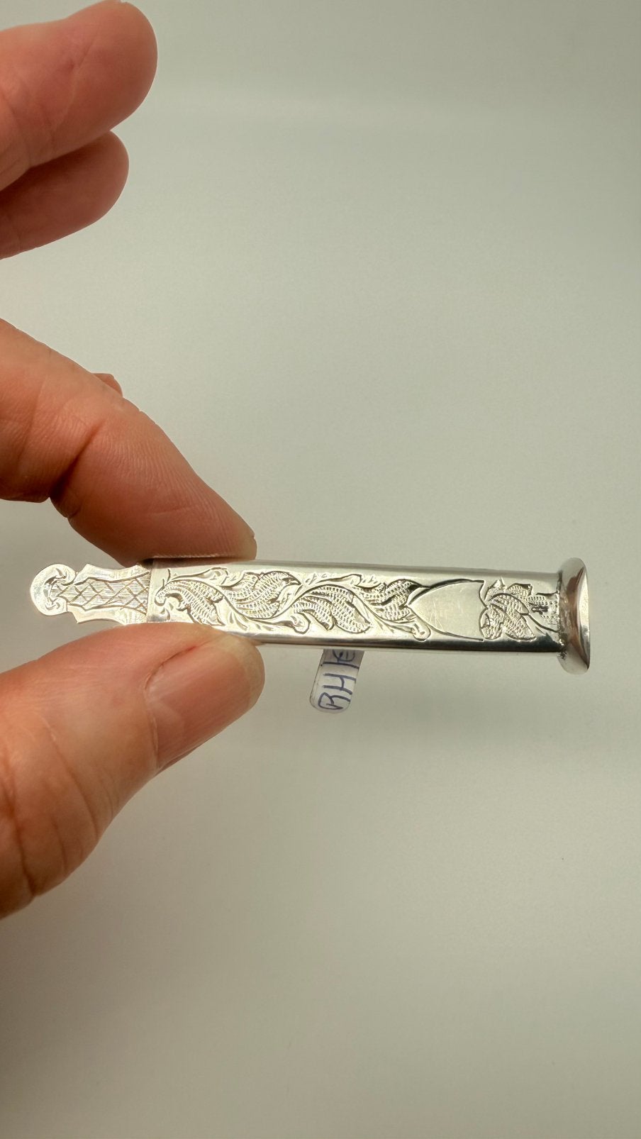 Antirk Hollands zilveren broche, gemaakt van oud naaigerei., Verzenden, Zilver, Broche